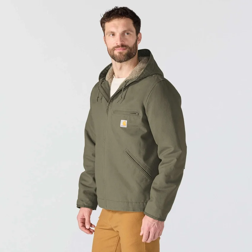 Men's Washed Duck Sierra Sherpa-Lined Jacket