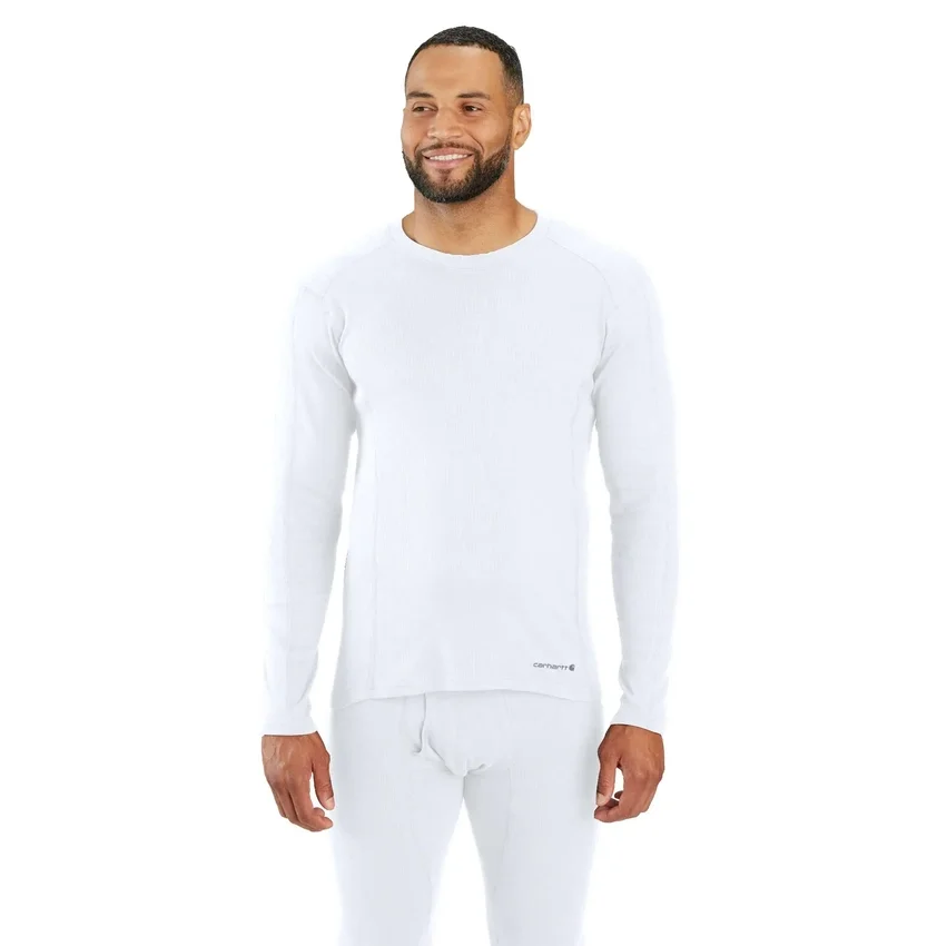 Midweight Stretch Cotton Rib Base Layer Crewneck