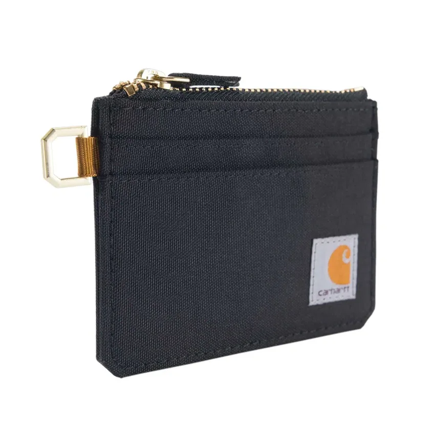Nylon Duck Zippered Card Keeper Wallet