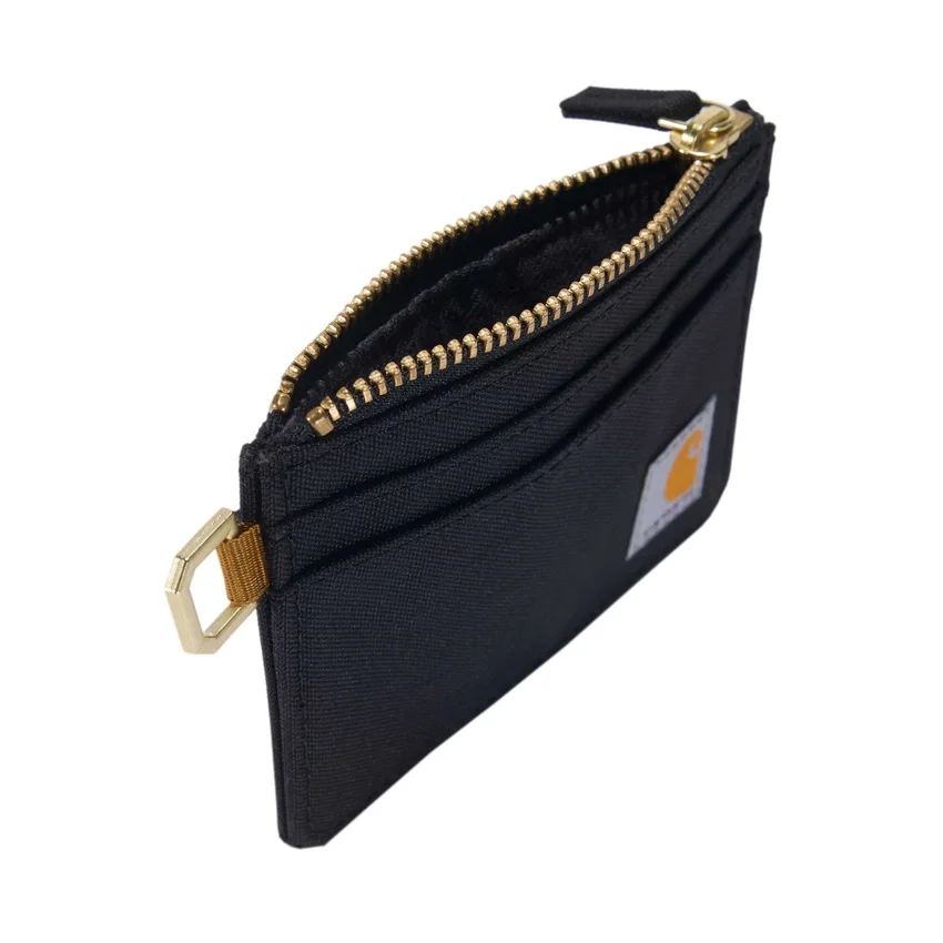 Nylon Duck Zippered Card Keeper Wallet