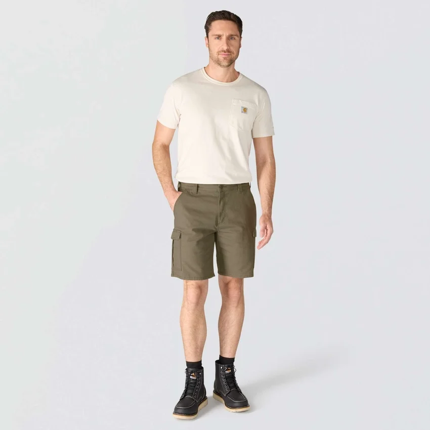 Relaxed Fit 9" Rigby Canvas Cargo Shorts - Work Shorts