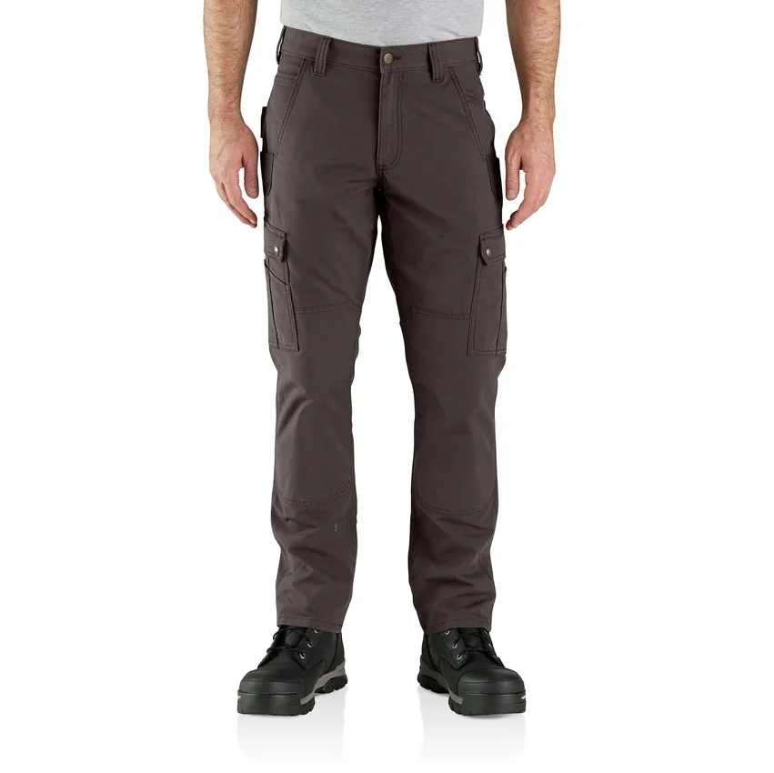 Relaxed Straight Ripstop Double Knee Cargo Pants - Work Pants