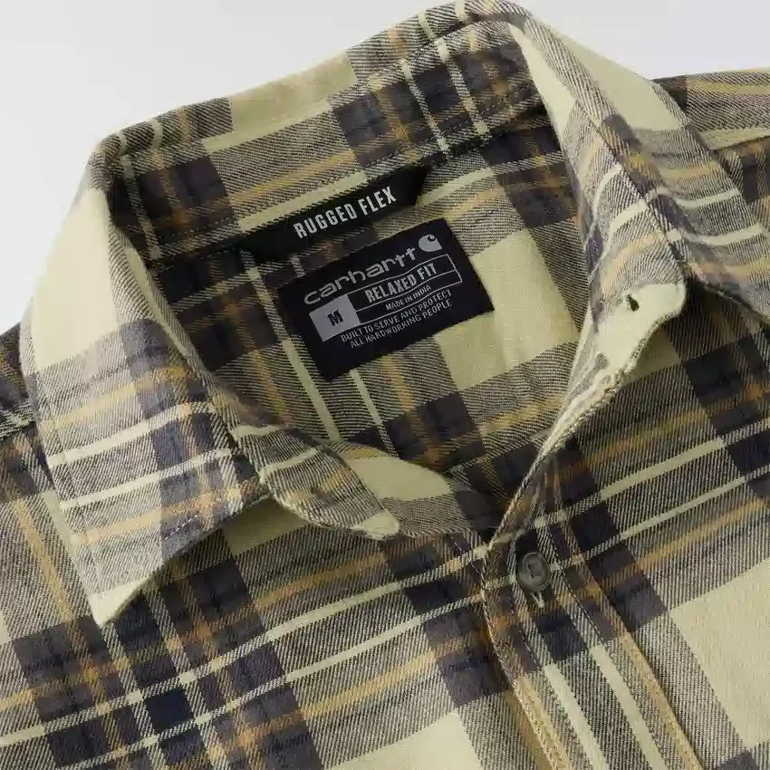 Rugged Flex™ Relaxed Fit Midweight Flannel Long-Sleeve Plaid Shirt