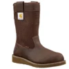 Waterproof 10" Steel Toe Wellington Wedge Boot