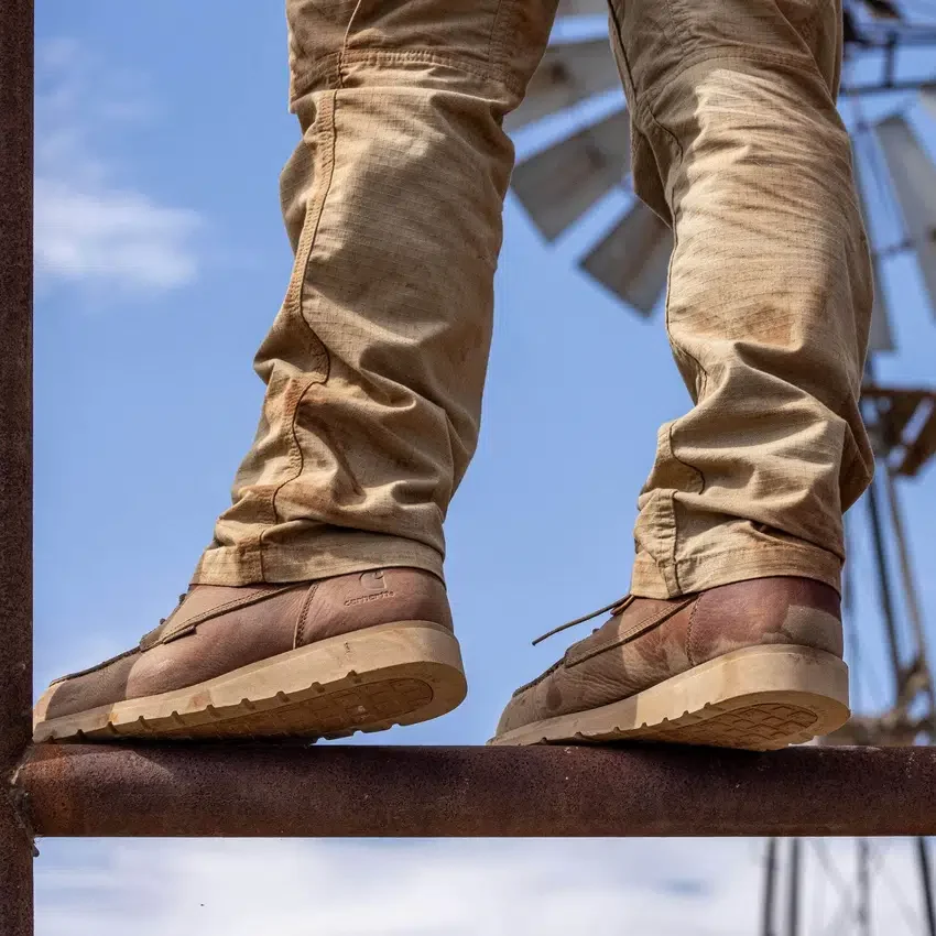 Waterproof 6" Moc Toe Wedge Boot