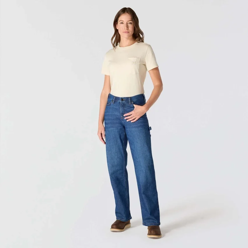 Women's Carpenter Mid-Rise Stretch Work Jeans