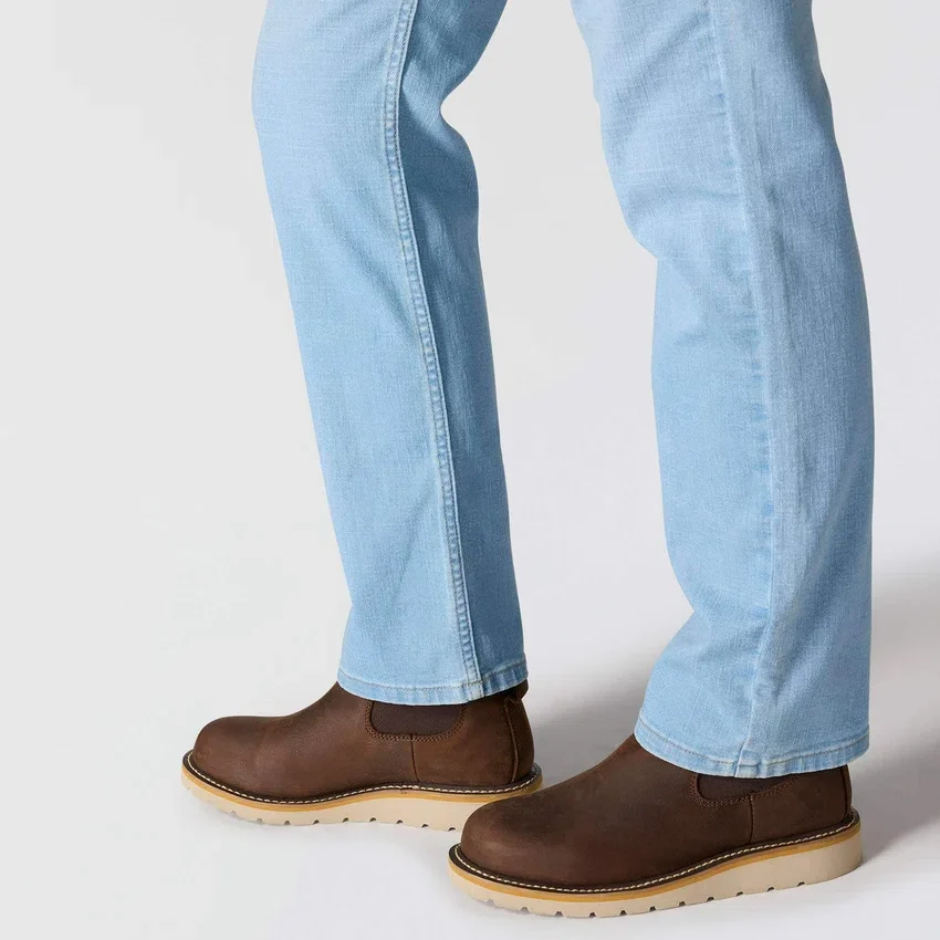 Women's Essential Mid-Rise Straight Leg Stretch Jeans