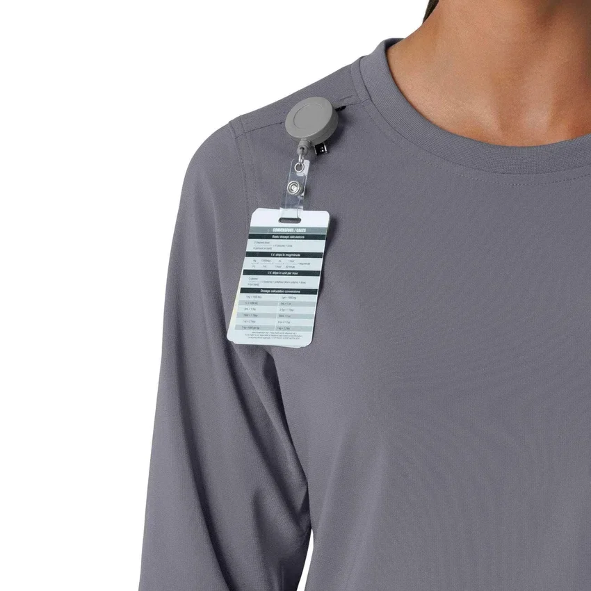 Women's Force Cross-Flex Crew Neck Long Sleeve Scrub Top