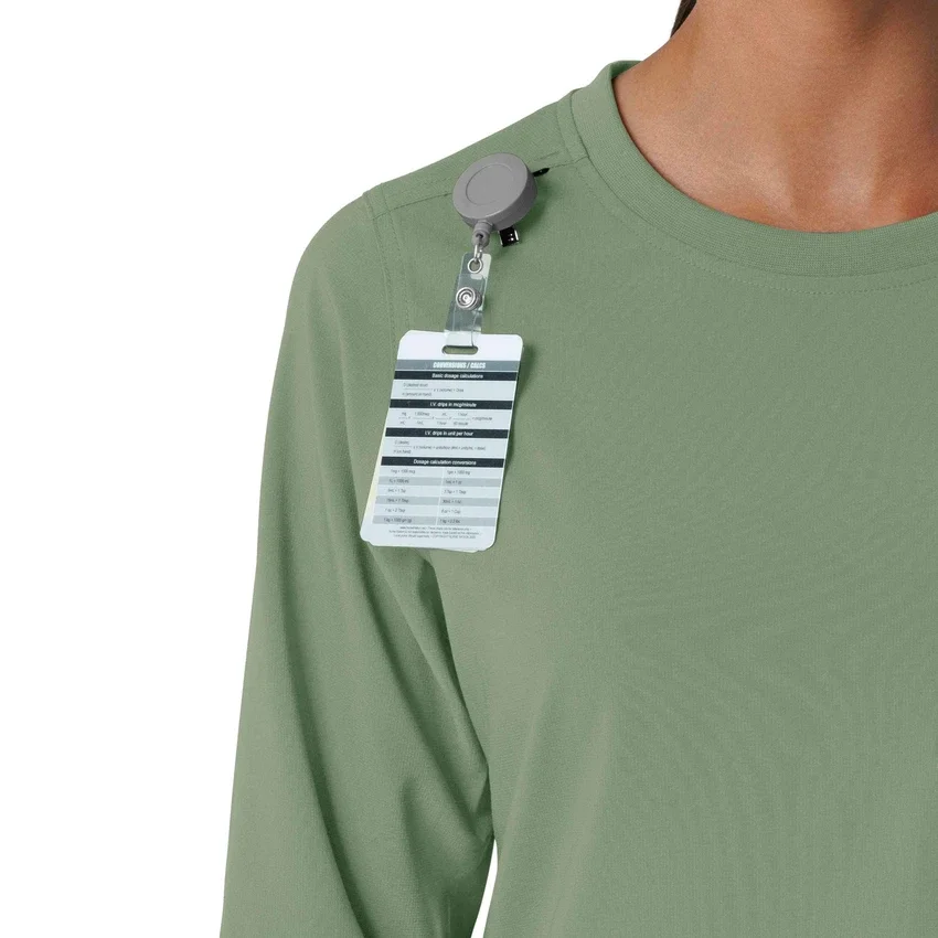 Women's Force Cross-Flex Crew Neck Long Sleeve Scrub Top