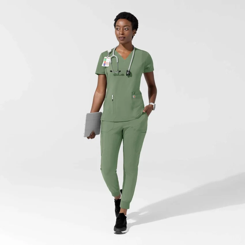 Women's Force Cross-Flex Flex Panel V-Neck Scrub Top