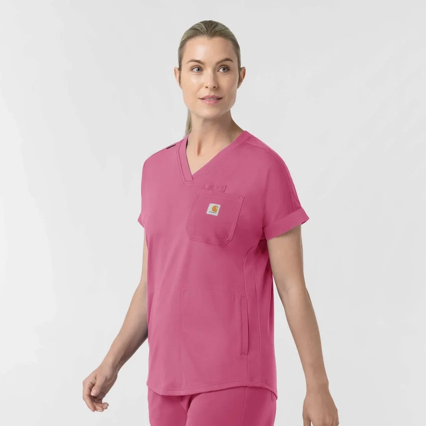 Women's Force Cross-Flex Knit V-Neck Scrub Top