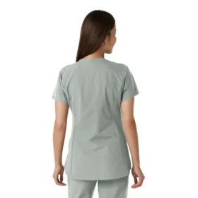 Women’s Force Essentials Notch Neck Tunic Knit Panel Scrub Top