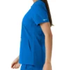 Women's Force Essentials Notch Neck Tunic Knit Panel Scrub Top