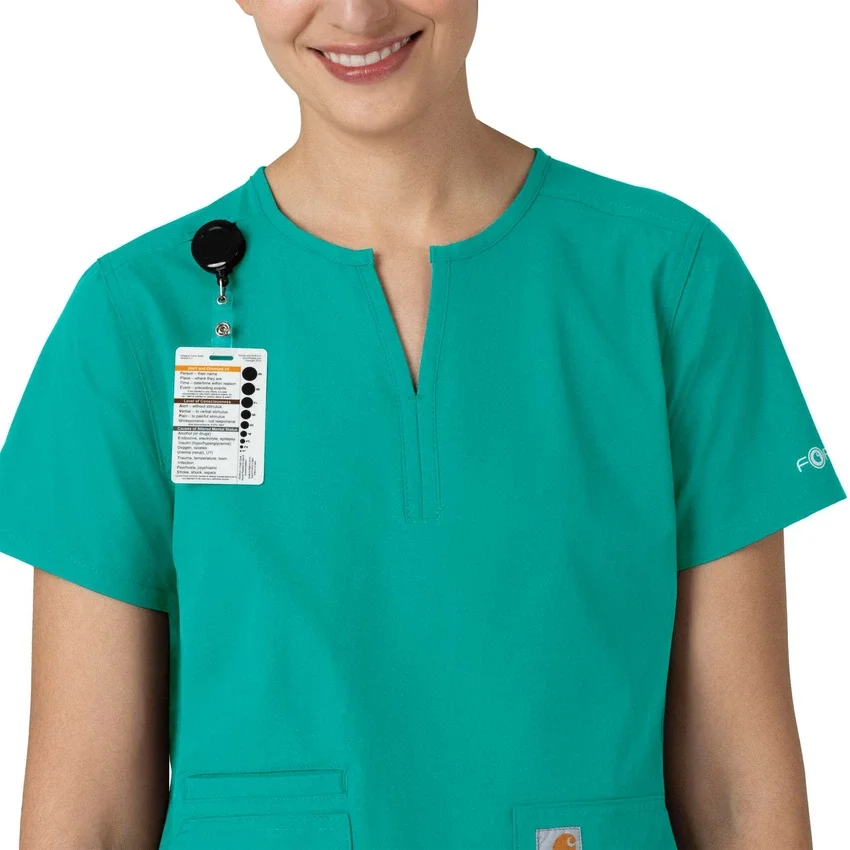 Women's Force Essentials Notch Neck Tunic Scrub Top