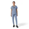 Women's Force Essentials V-Neck Knit Panel Scrub Top