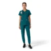 Women's Force Essentials V-Neck Knit Panel Scrub Top