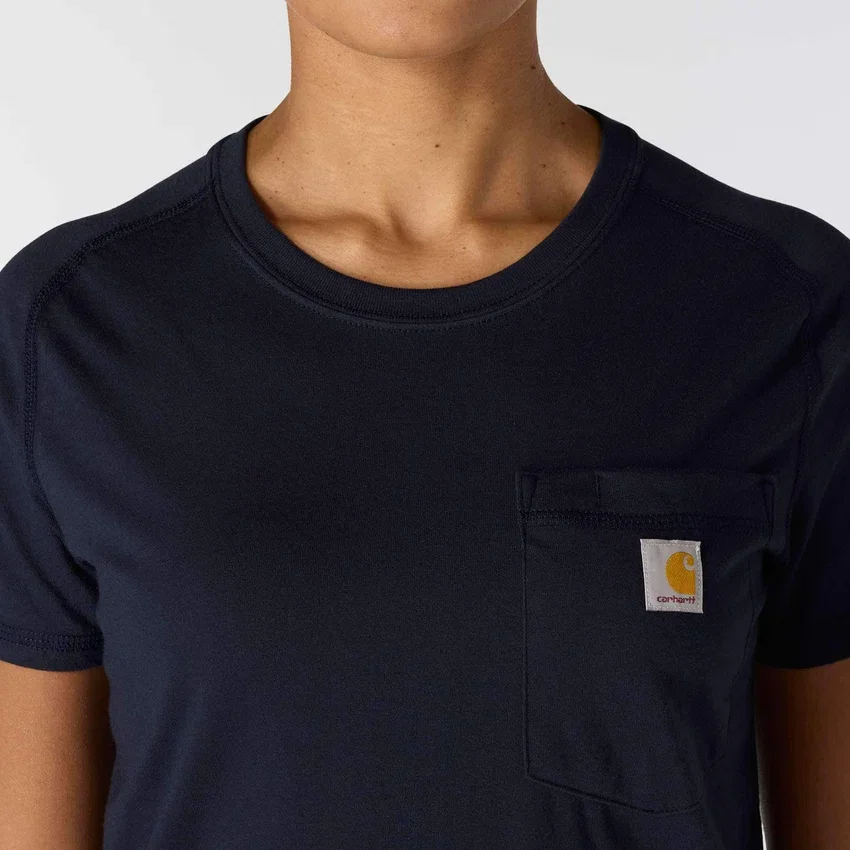 Women's Force Relaxed Fit Moisture Wicking Pocket T-Shirt