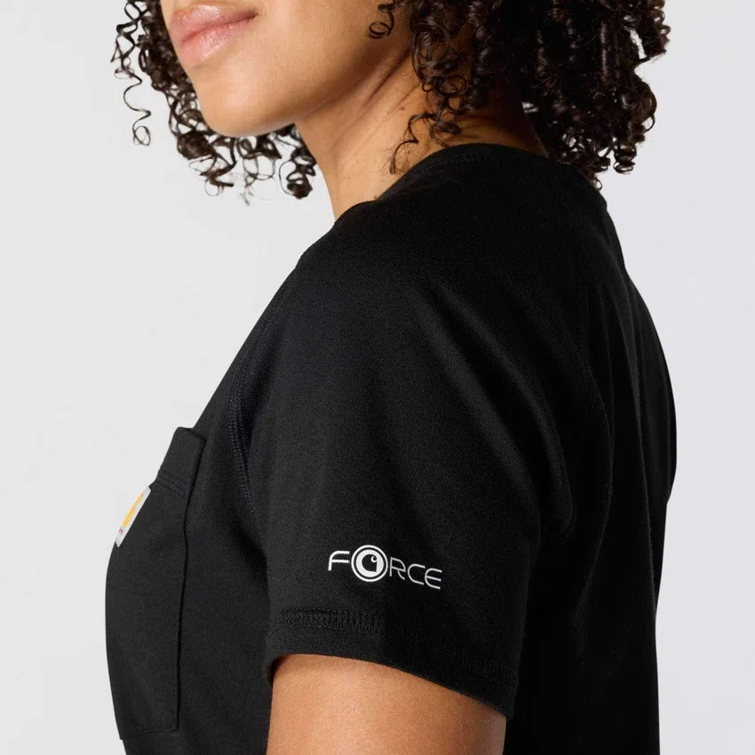 Women's Force Relaxed Fit Moisture Wicking Pocket T-Shirt