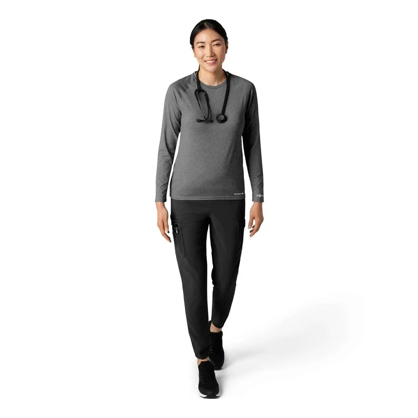 Women's Force Sub-Scrubs Heathered Performance Long Sleeve Tee
