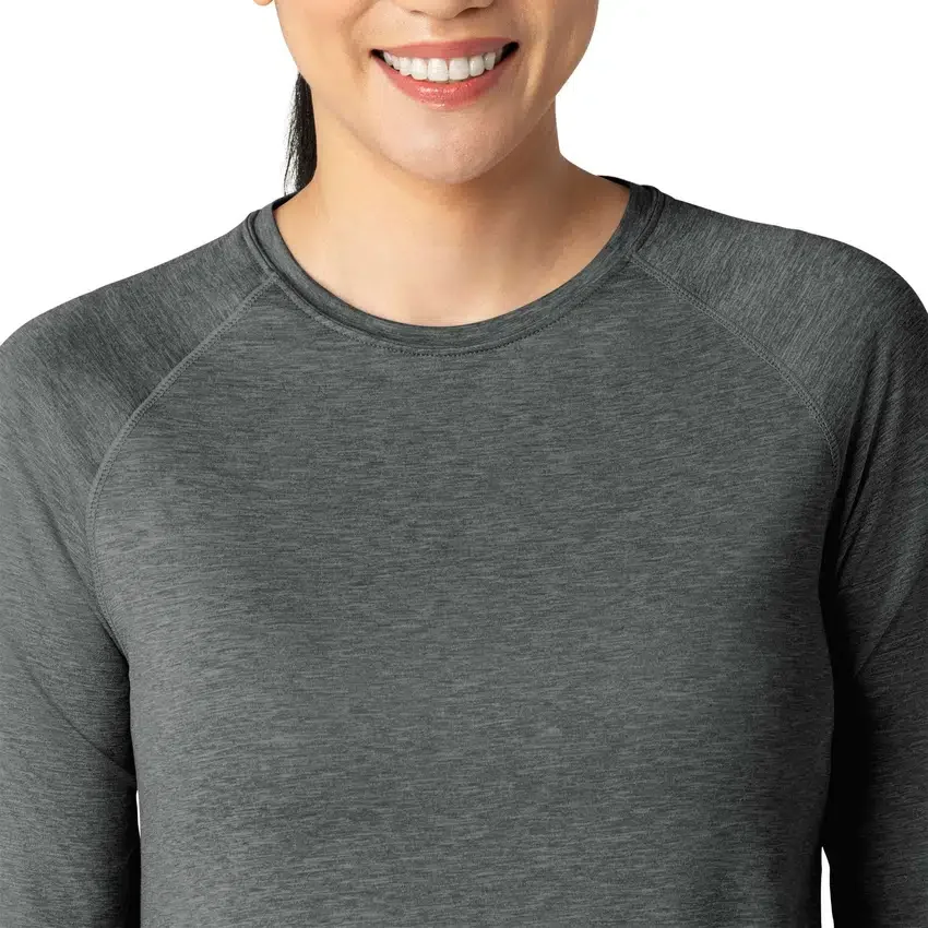 Women's Force Sub-Scrubs Heathered Performance Long Sleeve Tee