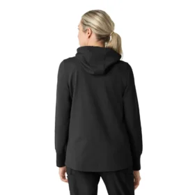 Women’s Full Zip Waffle Scrub Hoodie