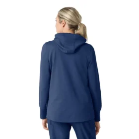 Women’s Full Zip Waffle Scrub Hoodie