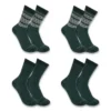 Women's Heavyweight Synthetic-Wool Blend Crew Sock 4-Pack