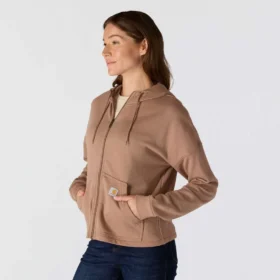 Women’s Lightweight Tencel Full Zip Hooded Sweatshirt