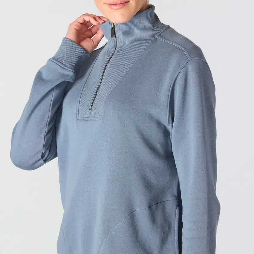 Women's Lightweight Tencel Half-Zip Pullover Sweatshirt