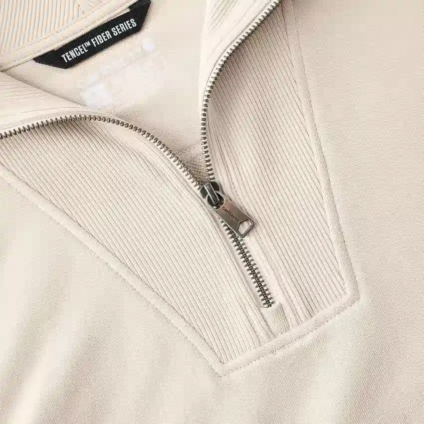 Women's Lightweight Tencel Half-Zip Pullover Sweatshirt