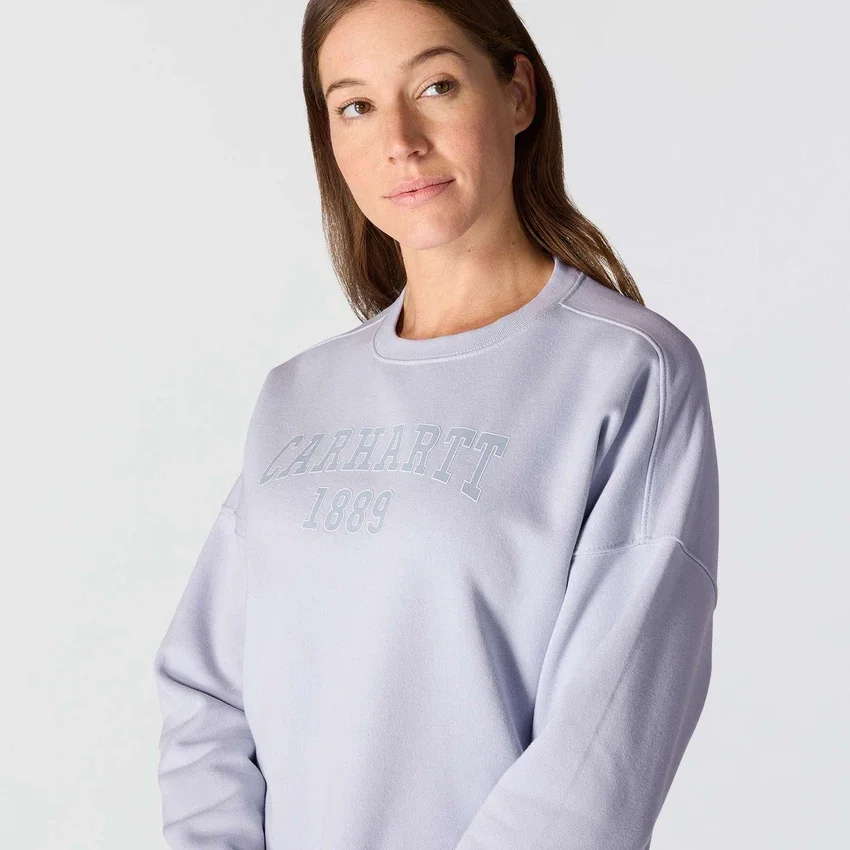 Women's Loose Fit Midweight Carhartt 1889 Graphic Crewneck Sweatshirt
