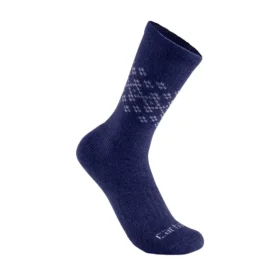 Women’s Midweight Synthetic-Wool Blend Fairisle Crew Sock 2-Pack