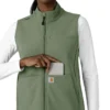Women's Rugged Flex® Bonded Fleece Scrub Vest