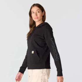 Women’s Sawyer Script Logo Sleeve Hoodie