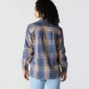Women's Tencel™ Fiber Series Loose Fit Twill Plaid Shirt