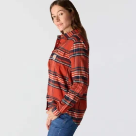 Women’s Tencel™ Fiber Series Relaxed Fit Plaid Shirt