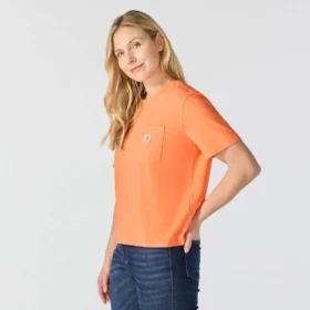 Women’s Tencel Loose Fit Lightweight Crewneck Pocket T-Shirt