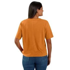 Women’s Tencel Loose Fit Lightweight Crewneck Pocket T-Shirt