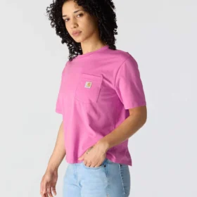 Women’s Tencel Loose Fit Lightweight Crewneck Pocket T-Shirt