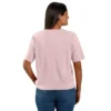 Women's Tencel Loose Fit Lightweight Crewneck Pocket T-Shirt