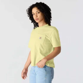Women’s Tencel Loose Fit Lightweight Crewneck Pocket T-Shirt