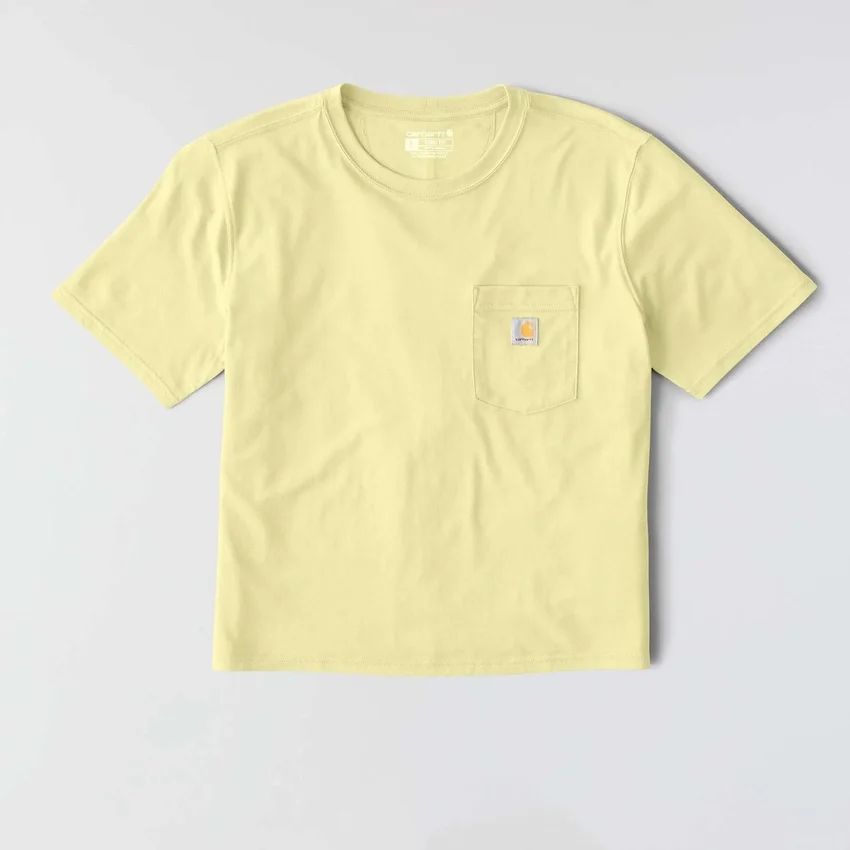 Women's Tencel Loose Fit Lightweight Crewneck Pocket T-Shirt