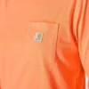 Women's Tencel Loose Fit Long Sleeve Crewneck Pocket T-Shirt