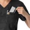 Women's Tuck-In Print Scrub Top