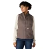 Women's Washed Duck Sherpa-Lined Mock Neck Vest
