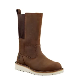 Women’s Waterproof 10″ Steel Toe Wellington Wedge Boot